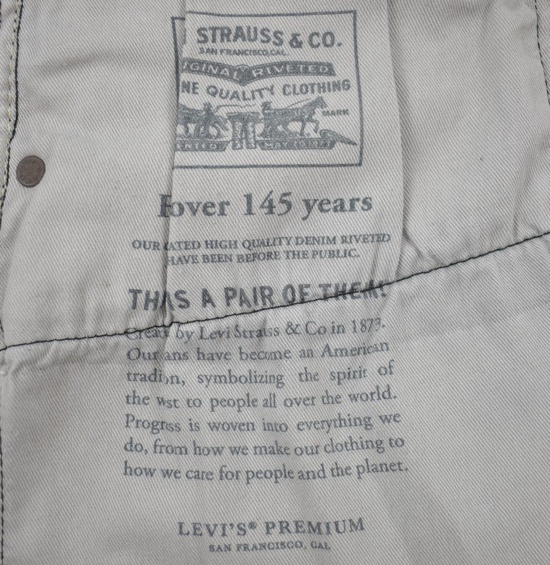 Levi's PReMIUM/リーバイスプレミアム　デニムショーツ　ハーフパンツ　サイズ：33　カラー：ブラックウォッシュ_画像6