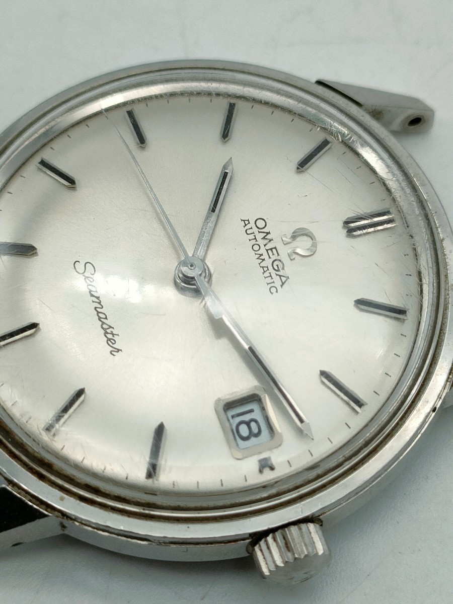 1円〜 OMEGA オメガ Seamaster シーマスター ref.166.037 cal.565 自動巻き メンズ腕時計 カレンダー シルバー系 シルバーカラー ■_画像10