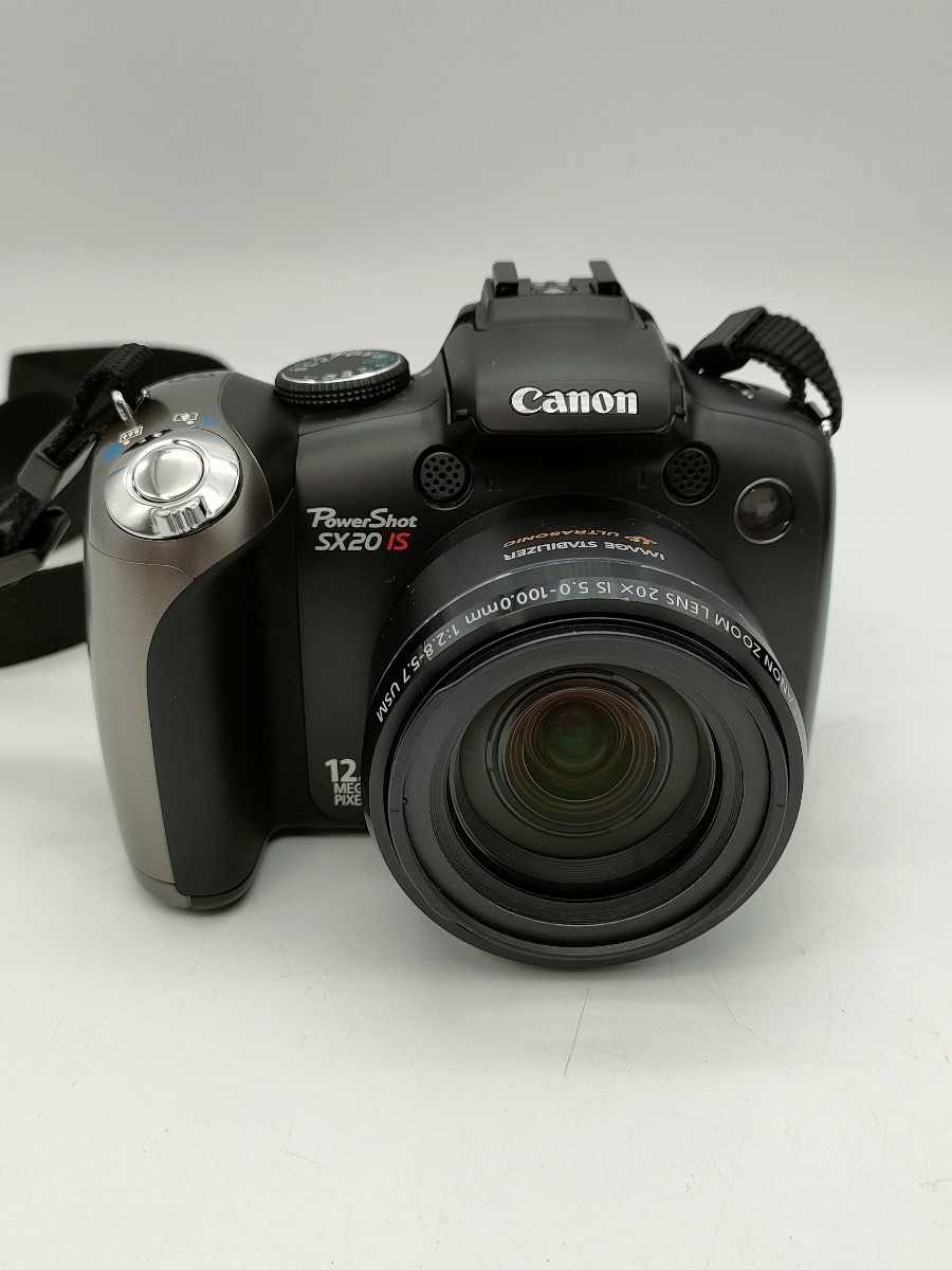 1円〜 Canon キャノン PowerShot SX20 IS デジタルカメラ ZOOM LENS 20X IS 5.0-100.0㎜ 1:2.8-5.7 USM SDカード ソフトケース付き_画像3