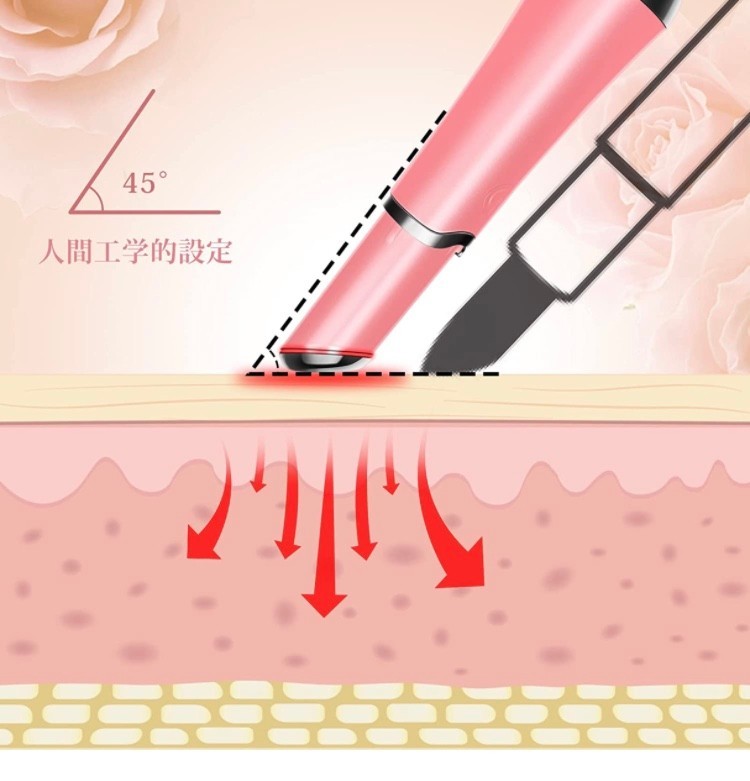 4-in-1 目元美顔器 多機能美顔器 温熱 口元 チーク ネック 額2色LED