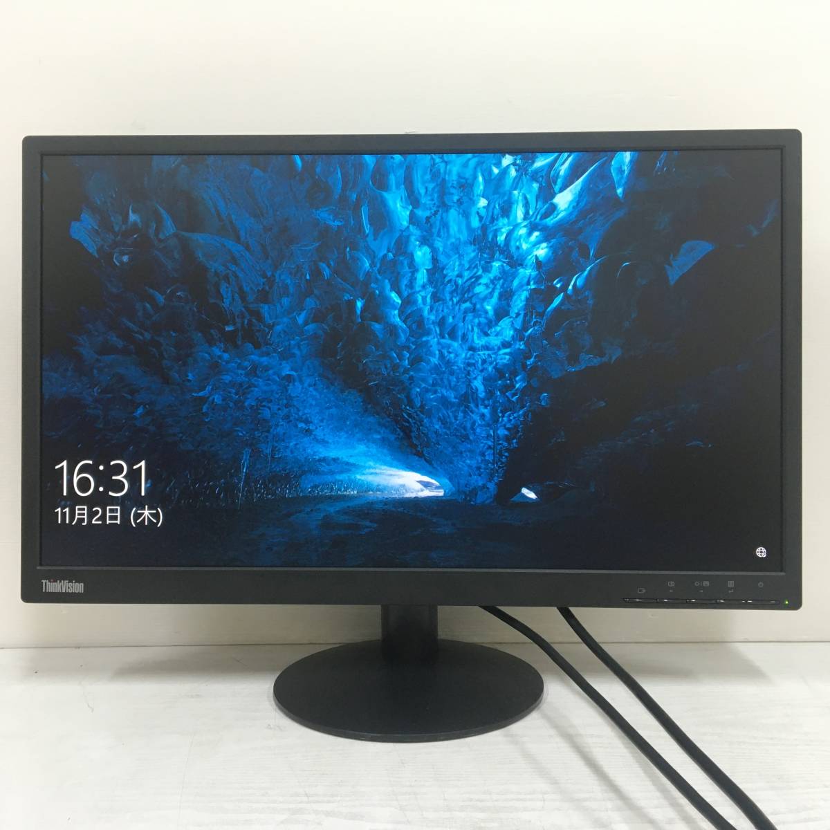 ☆Lenovo ThinkVision E24-10 ワイド液晶モニター 23.8インチ フルHD（1920x1080） D-Sub/Displayport 動作品_画像2