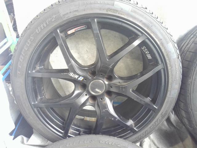  used SSR GTV03 19 -inch 8.5J +25 9.5J+35 PCD114.3 5 hole hub diameter 73mm tire wheel 4 pcs set 