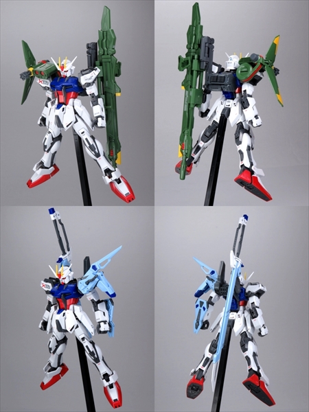 G0116完成品 1/100 MG ランチャー ソード ストライク ガンダム 機動戦士ガンダムSEED GAT-X105 ガンプラ バンダイ 大河原邦男 可変 換装_画像2