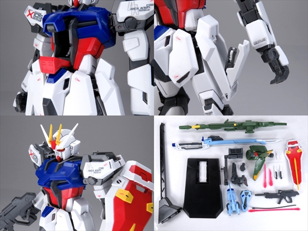 G0116完成品 1/100 MG ランチャー ソード ストライク ガンダム 機動戦士ガンダムSEED GAT-X105 ガンプラ バンダイ 大河原邦男 可変 換装_画像3