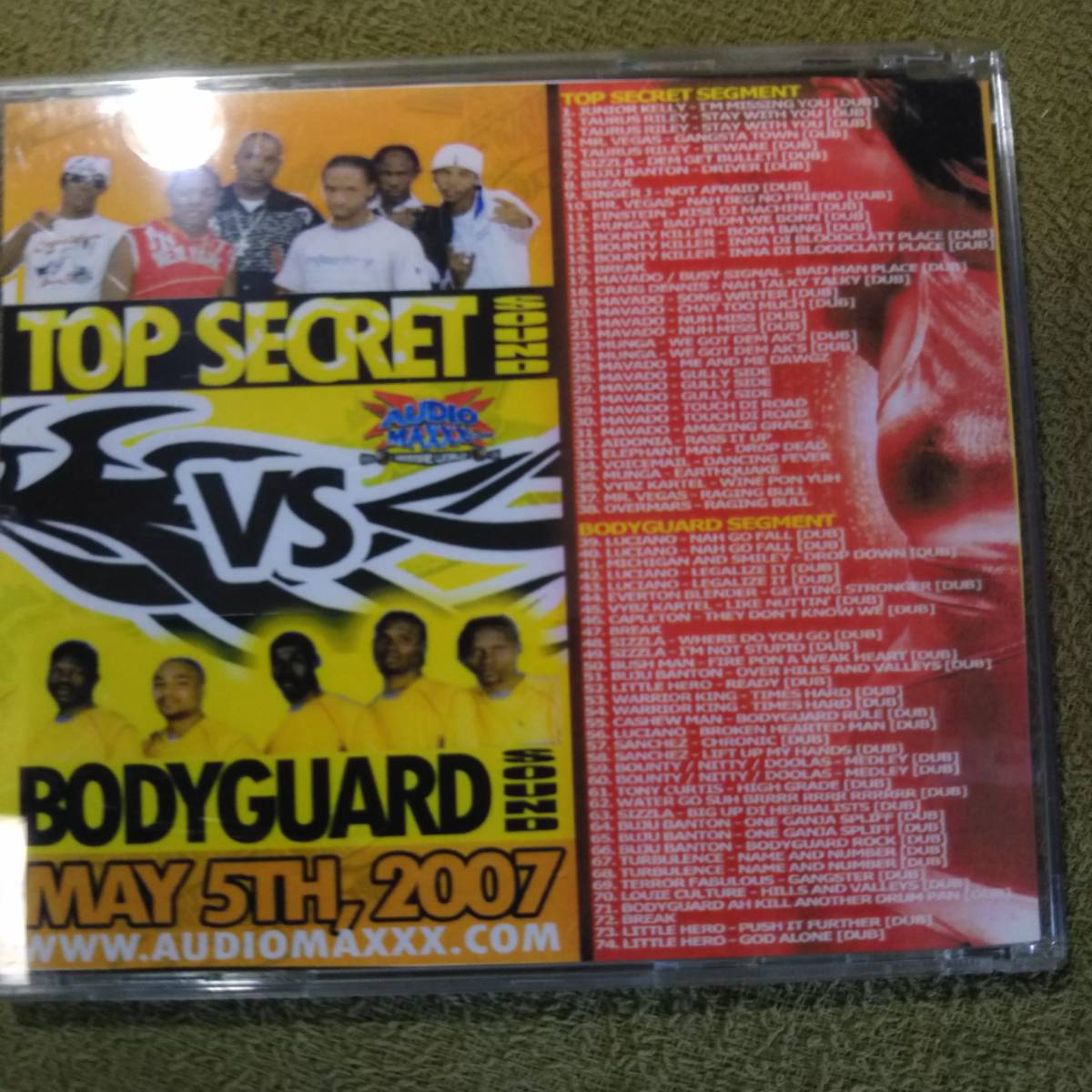 Jamaica Sound Live & Mix CD 2枚Set Higher Heights Top Secret Sound VS Body Guardの画像3