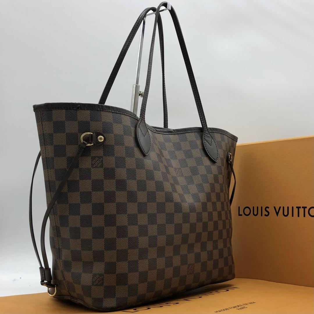 1円【極美品】LOUIS VUITTON ルイヴィトン ダミエ エベヌ ネヴァーフル
