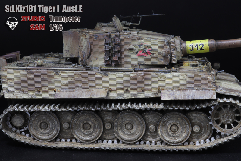 Sd.Kfz.181 Tiger I Ausf.E Trumpeter 1/35 完成品_画像4