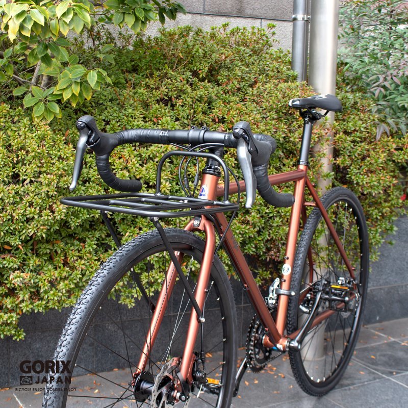 GORIX ゴリックス フロントラック 自転車 グラベルロード ロードバイク 荷台 700c フロントキャリア キャリア (GX-RACK)_画像2