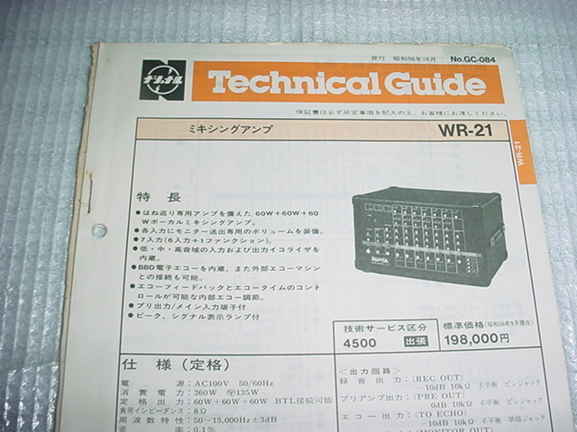  Showa 56 год 10 месяц National WR-21. Technica ru гид 