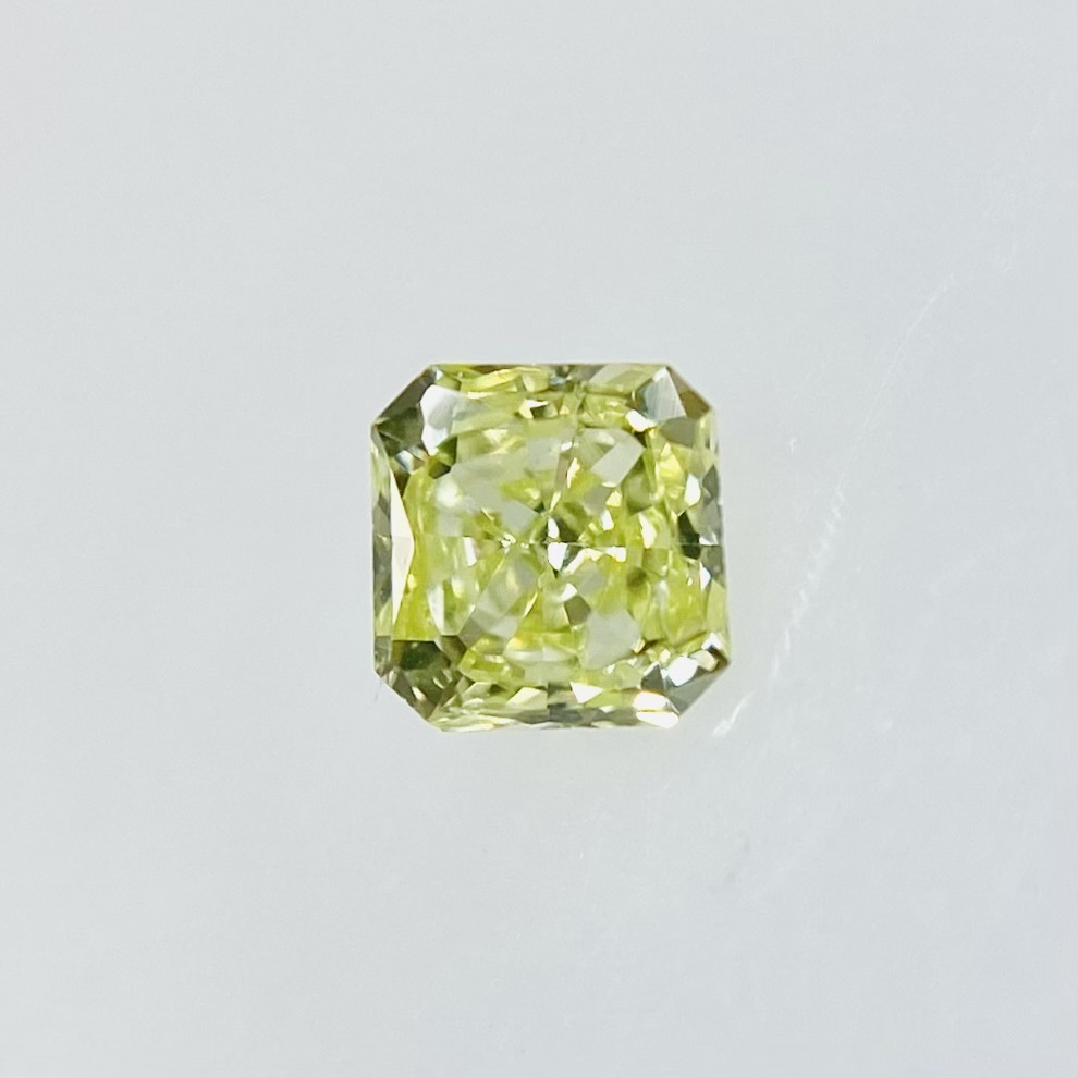 FANCY YELLOW GREEN 0.086ct SQ/RT2335/CGL