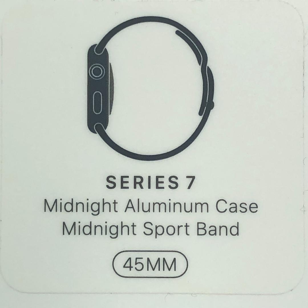 Apple Watch Series 7　GPS　45mm　MKN53J/A★新品 送料無料★ ミッドナイトアルミニウムケース　ミッドナイトスポーツバンド_画像9