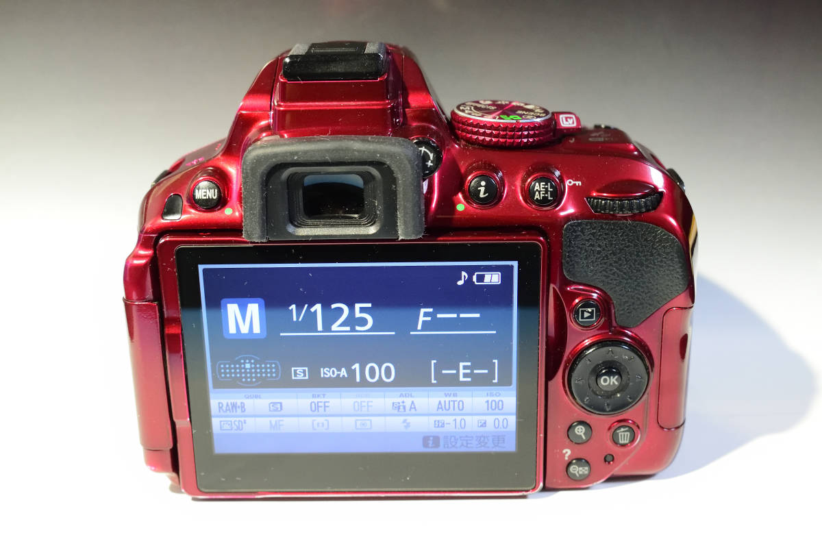 Nikon ニコン D5300レッドボディ ショット数圧倒的少ないです！_画像2