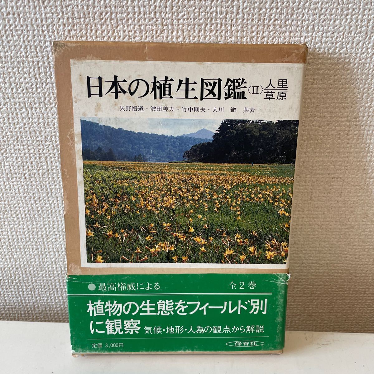 【日本の植生図鑑Ⅱ 人里 草原】函付 昭和58年 保育社 帯付_画像1