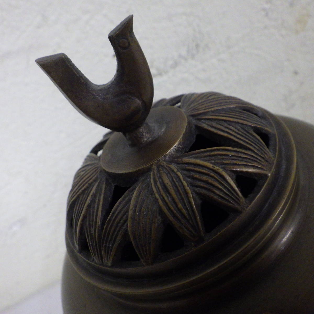 真鍮製　香炉　アンティーク　鳥　サイズ：高さ約12.0cm程度_画像2