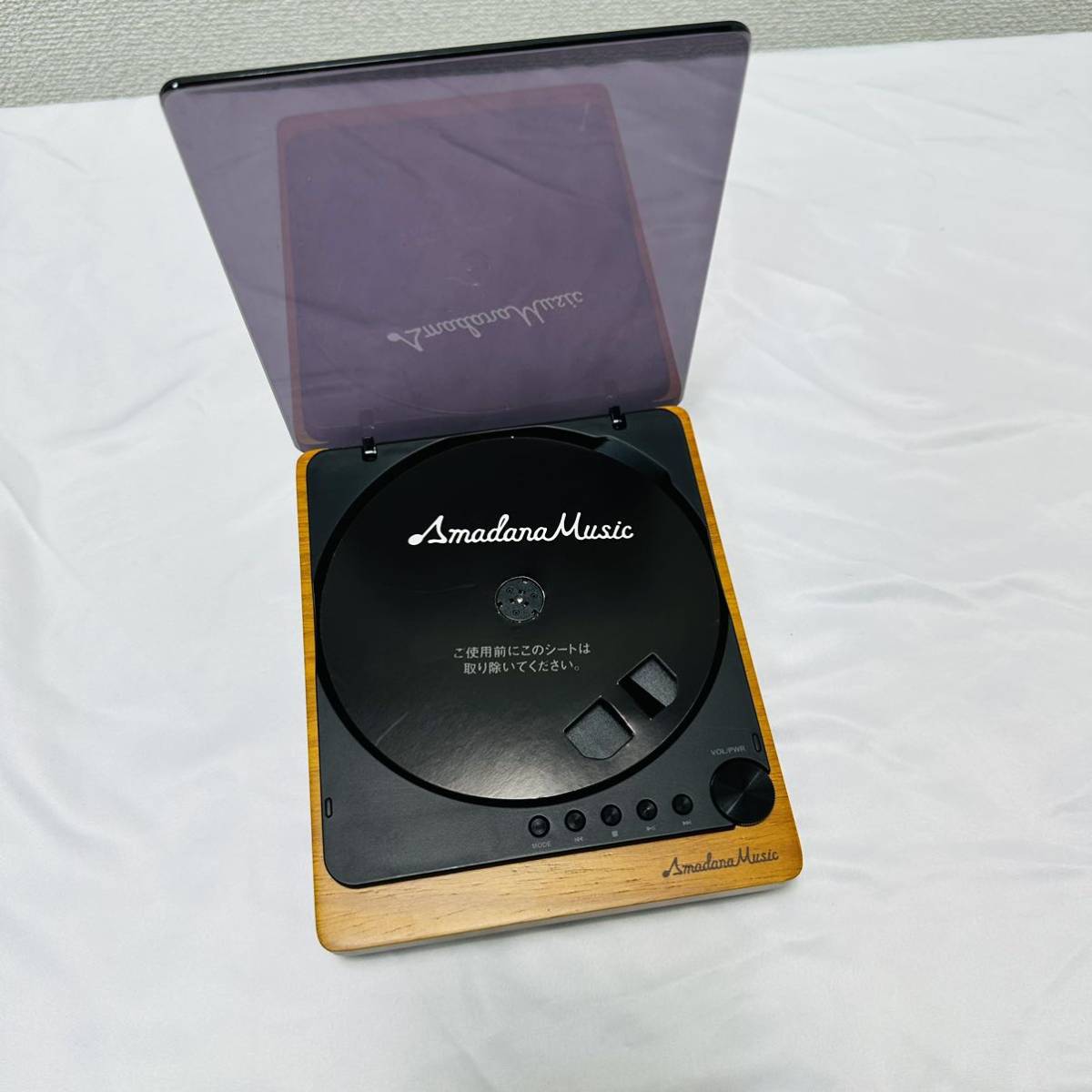 送料無料　Amadana アマダナ CDプレーヤー AM-PCD-101-S Bluetooth対応 C.C.C.D.P. USB電源 CD/MP3_画像2