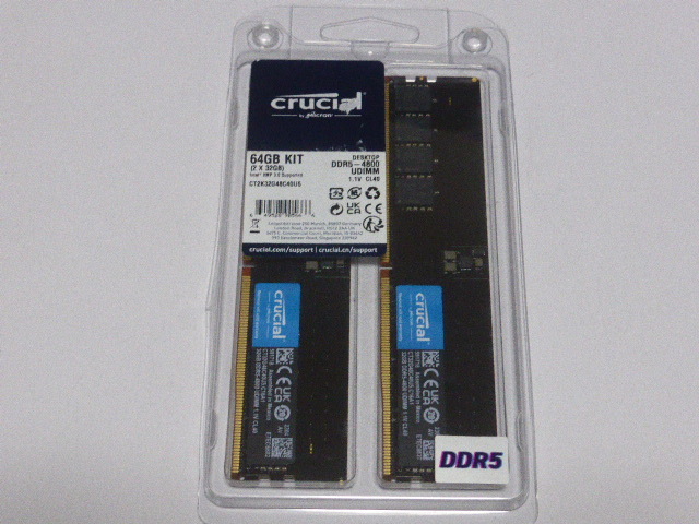 Crucial CT2K32G48C40U5 [デスクトップ用メモリ-