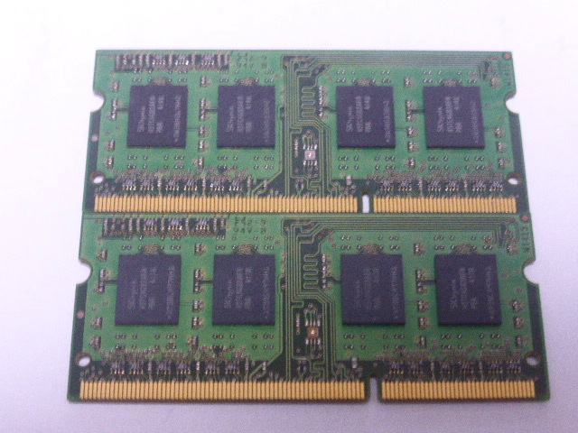 ノートパソコン用メモリ 両面チップ SanMax SK hynixチップ 1.5V DDR3-1600 PC3-12800S 4GBx2枚 合計8GB 起動確認済です _画像2