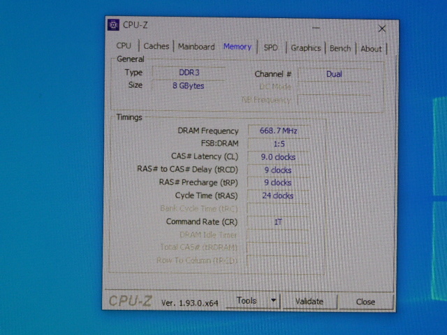 メモリ デスクトップ用 Samsung 1.5V DDR3-1333 PC3-10600 4GBx2枚 合計8GB 起動確認済みですが一応ジャンク品扱いです_画像5