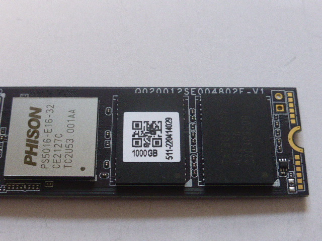 CFD SSD M.2 NVMe Type2280 Gen 4x4 1000GB(1TB) 電源投入回数6回 使用時間0時間 正常100% CSSD-M2B1TPG3NF2 中古品です③_画像3