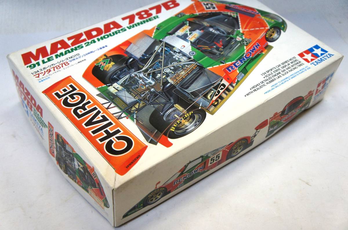 タミヤ 1/24 スポーツカーシリーズNO.112　マツダ787B / `91年ルマン24時間レース優勝車 / MAZDA 787B / CHARGE_画像2