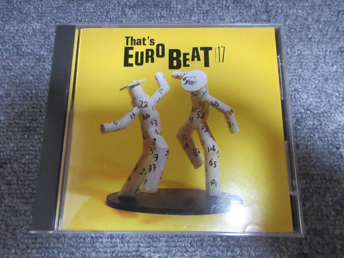 CD ディスコ DISCO That's EURO BEAT ザッツ・ ユーロビート VOL.17 ホットスタッフ アルファータウン ジプシー＆クィーン 他 13曲_画像1