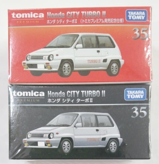 トミカプレミアム 35 ホンダ シティ ターボ II 発売記念仕様 通常版 2個 セット　TOMICA　初回　限定　ミニカー_画像2