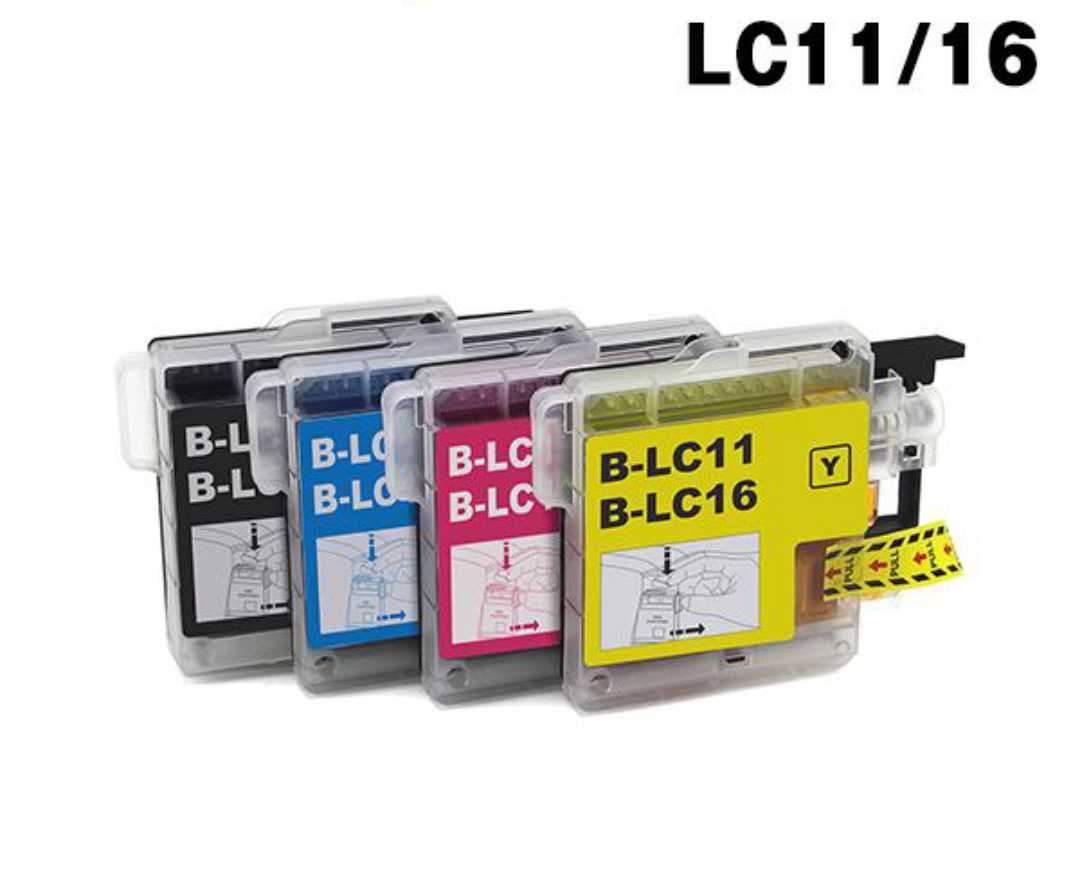 【送料無料】新品　LC11-4PK/LC16-4PK 4色セット ブラザー プリンター用互換インク LC11/16BK LC11/16C LC11/16M LC11/16Y ４本_画像1