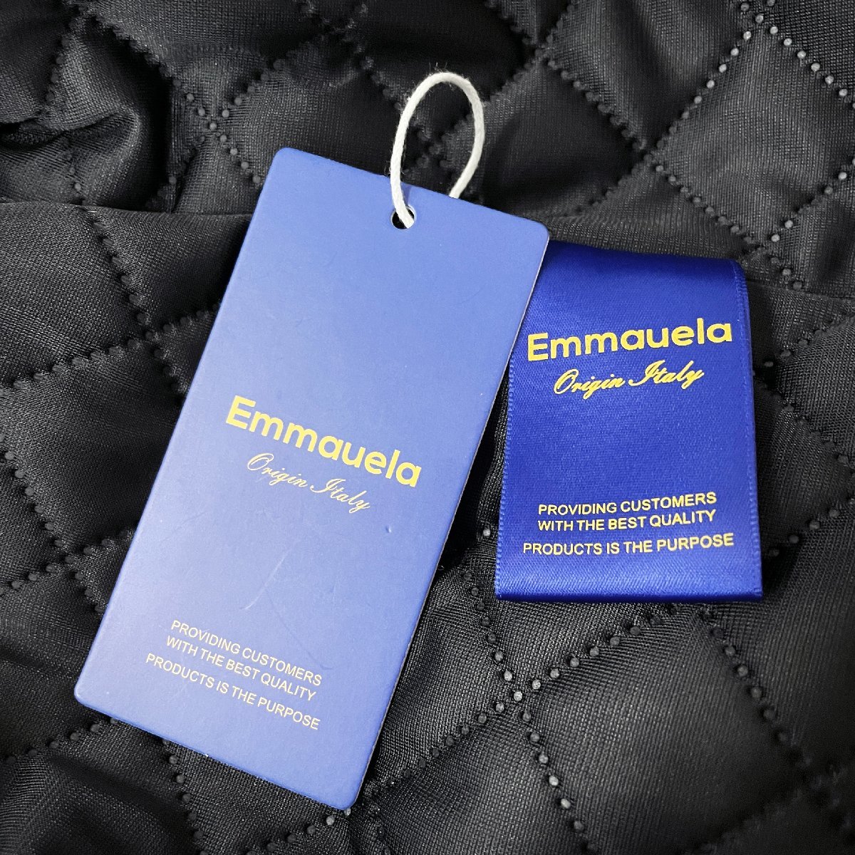 豪華ミンク/カシミヤ混・定番ジャケット 定価8万◆Emmauela・イタリア・ミラノ発◆高級 総柄 防寒 ブルゾン ビジネス 日常 L/48サイズ_画像9