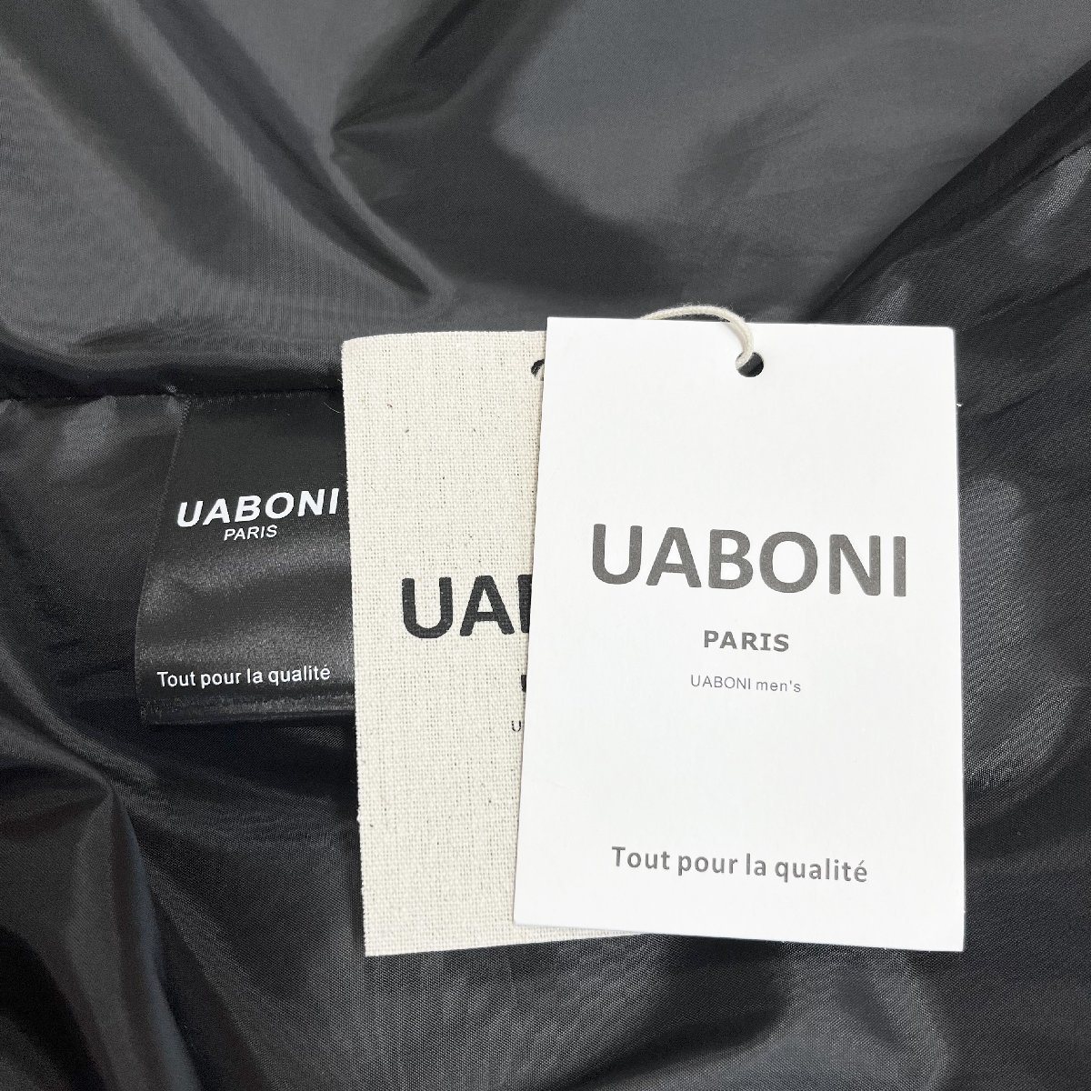 最高級EU製&定価13万◆UABONI*Paris*ダウンジャケット*ユアボニ*パリ発◆グースダウン90％ 重厚 防寒防風 暖か 個性 豪華毛皮ファー付き L_画像9