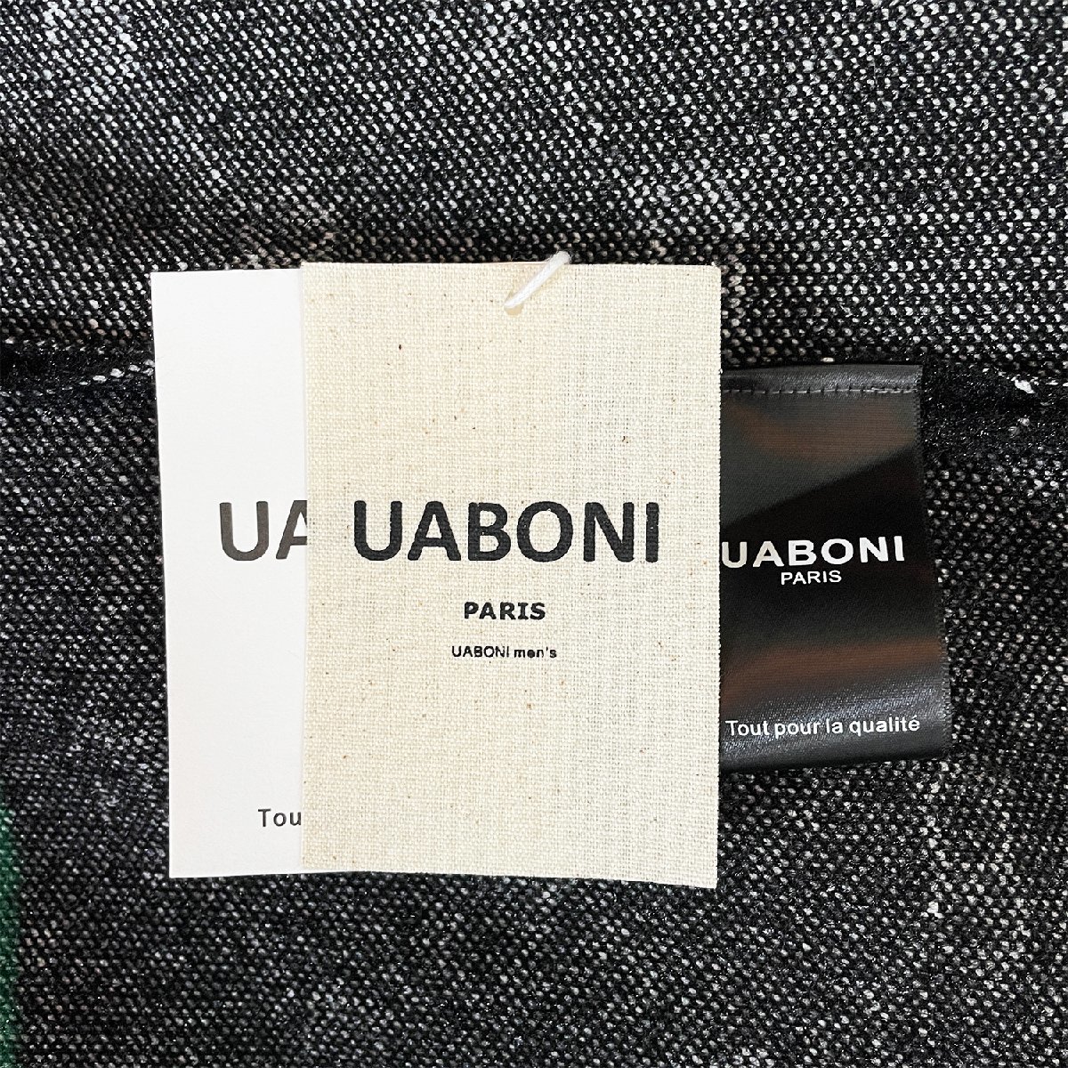 最高級EU製＆定価5万◆UABONI*Paris*セーター*ユアボニ*パリ発◆ミンク/カシミヤ混 ニット 毛足 防寒 総柄 シャギー オシャレ L/48サイズ_画像8