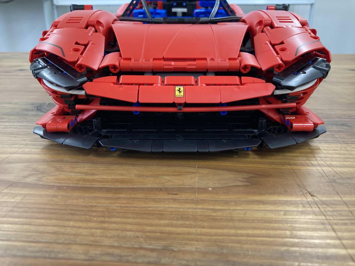 d120 LEGO レゴ テクニック フェラーリ Ferrari 約59cm×24.5cm 車 ※ジャンク品 部品欠品不明_画像8