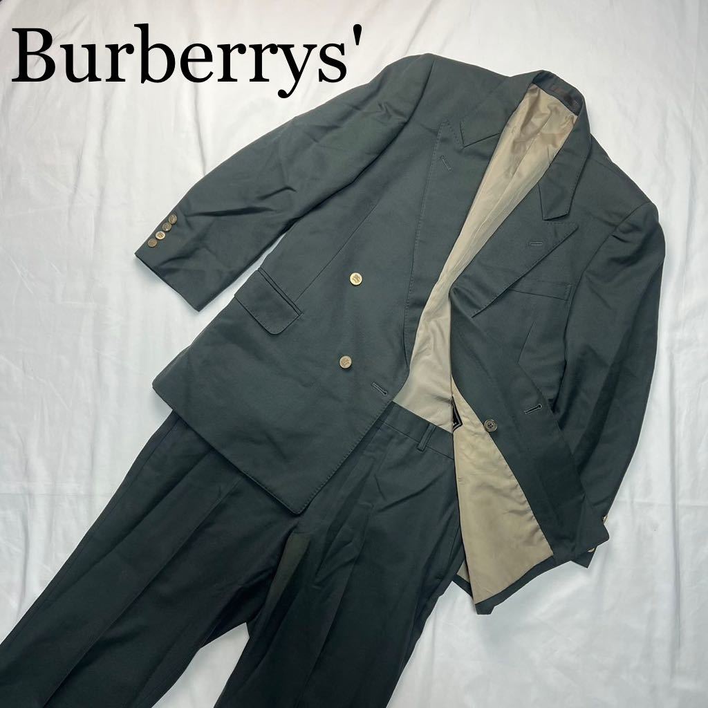 Burberrys' バーバリーズ セットアップ グレーグリーン 銀ボタン