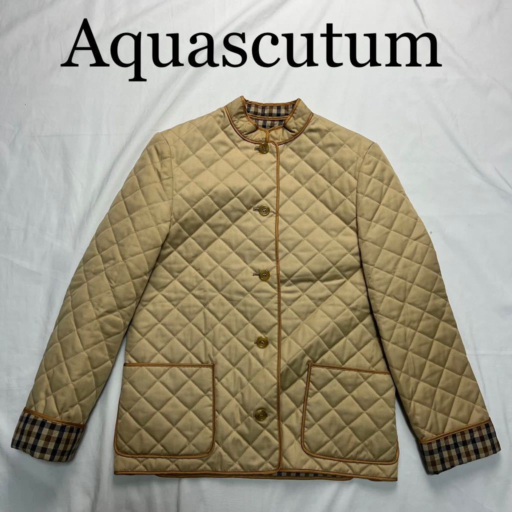 生まれのブランドで Aquascutum アクアスキュータム キルティング