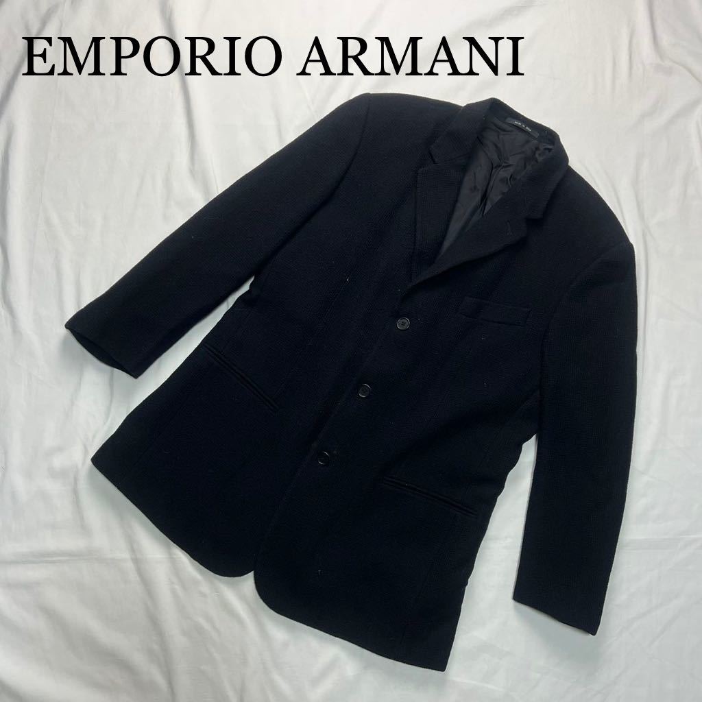 EMPORIO ARMANI エンポリオ アルマーニ チェスターコート 黒