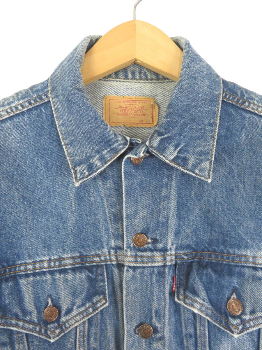 80s Levis 70506-0216 USA製 デニム トラッカー ジャケット 42R 80s Levis 70506-0216 USA製 デニム トラッカー ジャケット 42R