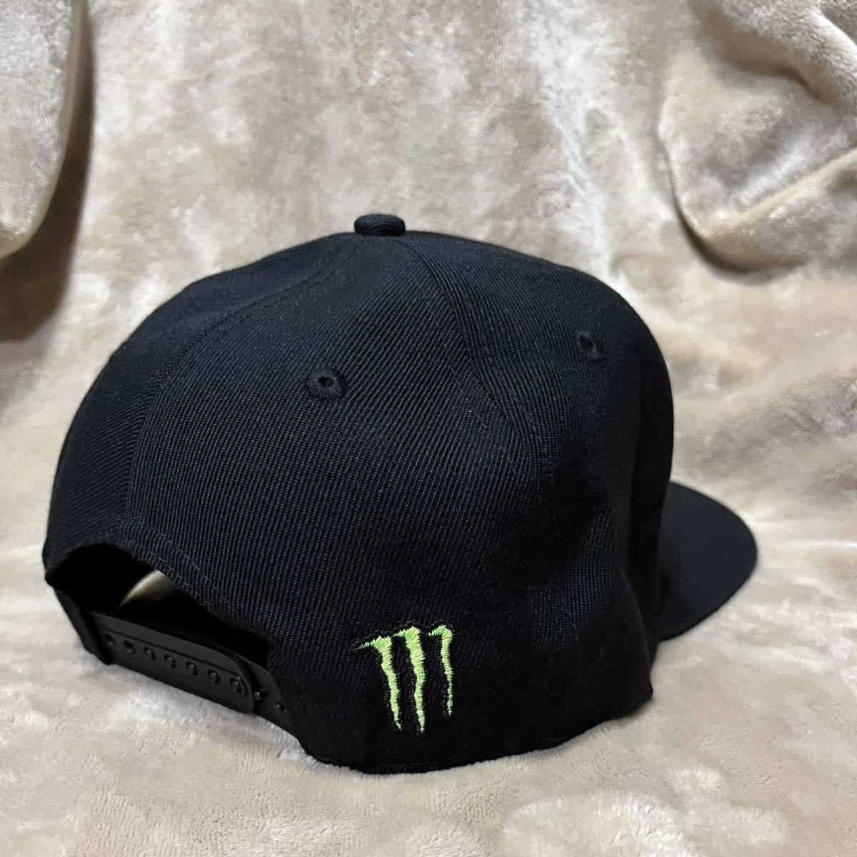 NEW ERA ニューエラ モンスターエナジー 定番♪ ブラックフラットキャップ☆打倒レッドブルキャップ #X game_画像6