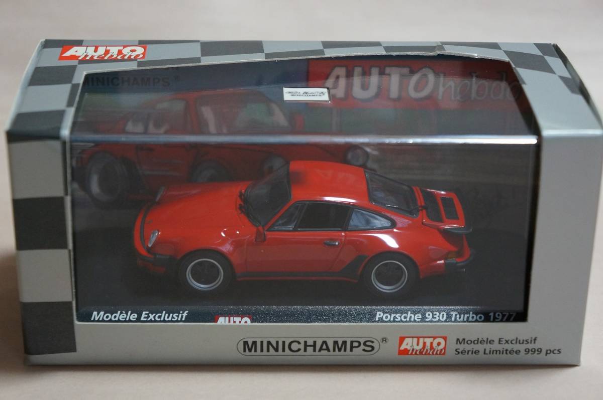 AUTOHEBDO ポルシェ 911 [ 930 ] ターボ '77 PMA 1/43 Porsche 911 [ 930 ] Turbo '77 [ 赤 ] 未展示品