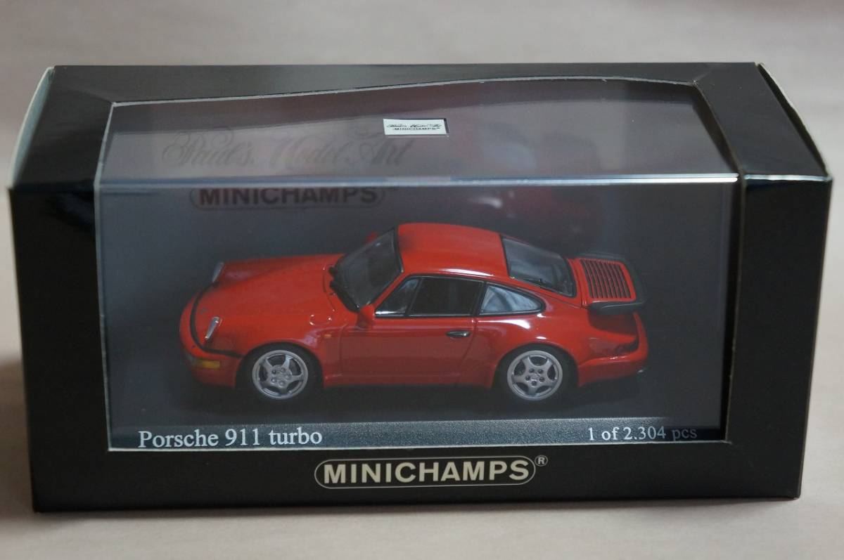 ポルシェ 911 [ 964 ] ターボ 1990 [ 赤 ] PMA 1/43 Porsche 911 Turbo 1990 [ india red ] 未展示品の画像1