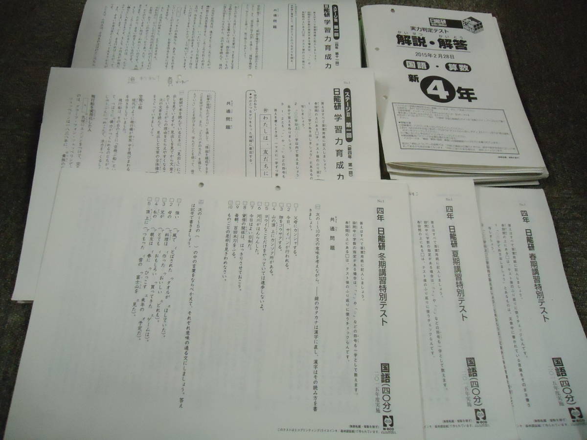 20000 円 日本最級 小4 ☆日能研 4年 小4 全国公開模試7回/記述力模試