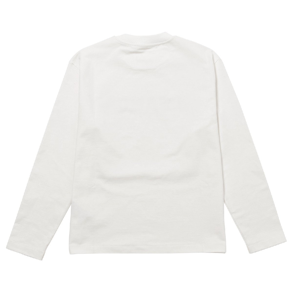 ジルサンダー Tシャツ JIL SANDER J02GC0107 J45047 102 S クルーネック ロングスリーブ ロゴ Sサイズ ホワイト リラックスフィット_画像2