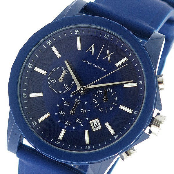 アルマーニエクスチェンジ ARMANI EXCHANGE クロノ クオーツ メンズ 腕時計 AX1327 ネイビー/ネイビー ネイビー