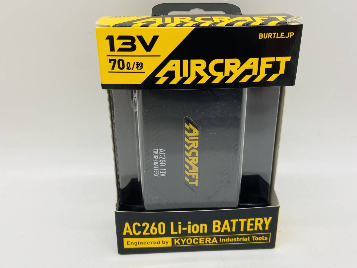 (22508)□BURTLE(バートル) AC260 リチウムイオンバッテリー AC260-35-F ブラック [Air Craft Battery] 未使用品_画像1