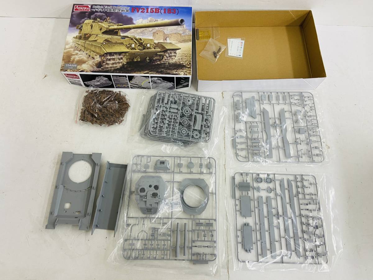 (22785)□【同梱不可】戦車 プラモデル8点まとめ売り[TACOM/Amusing hobby/MERK AVA Mk.1/FV215B/イギリス/ドイツ]※ジャンク品・異臭あり_画像5