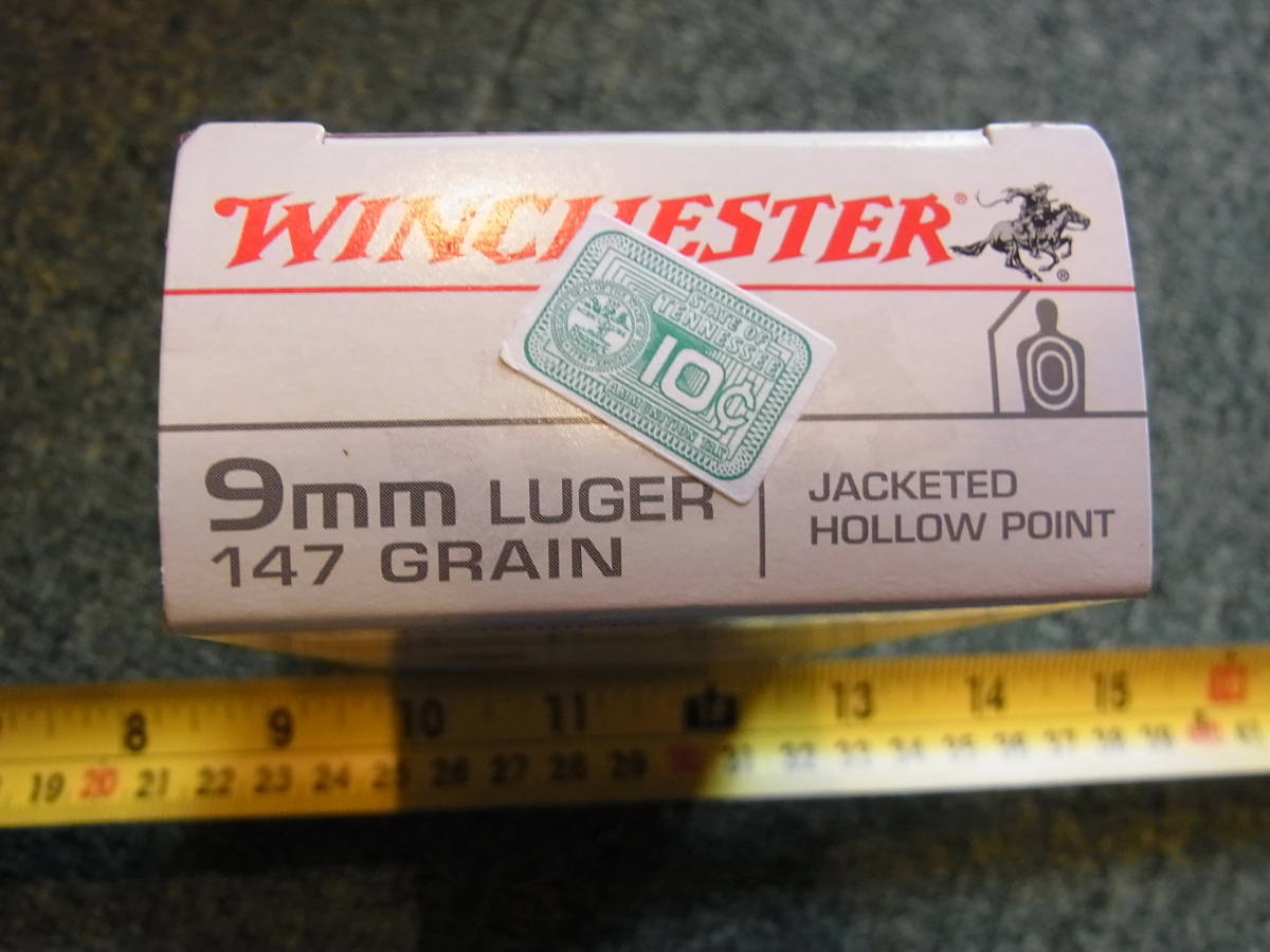 AMMO空箱 WINCHESTER 9mm LUGER 147 JHP Gr. 1箱（トレイ付き）_画像2