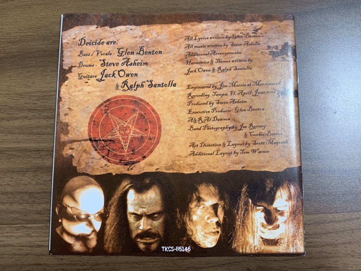 #5/美盤/帯付き/ DEICIDE(ディーサイド) ザ・ステンチ・オブ・リデンプション / 日本盤CD、HM、Death Metal、デスメタルの画像6