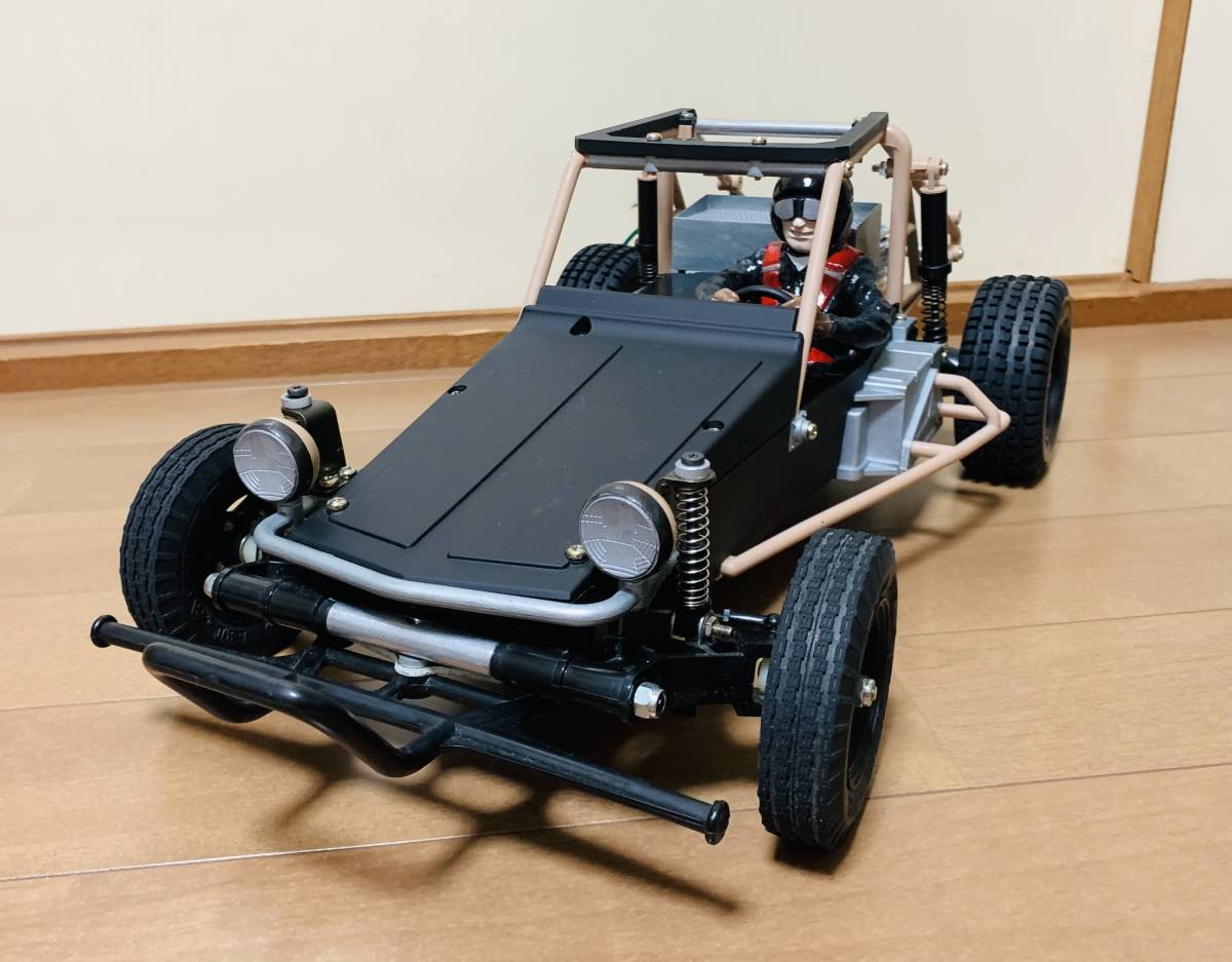 1984年製 当時物 タミヤ RC 1/10 アタックバギー FAST ATTACK VEHICLE 箱・説明書付き 組み立て済 未走行 フルベアリング 田宮 TAMIYA_画像5