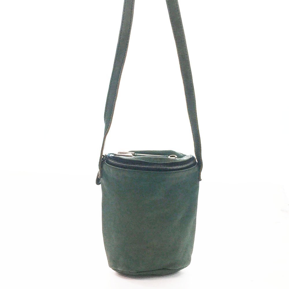 *sissirossisisi Rossi leather Mini shoulder bag lady's green brooch pin attaching bag shoulder ....... bucket 4BB/41532