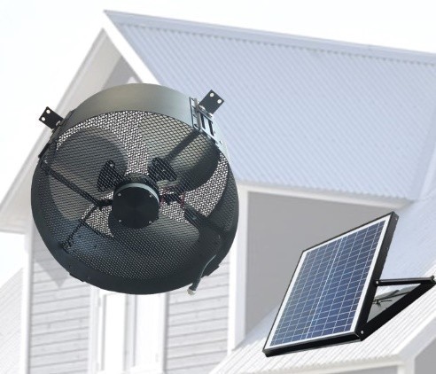 12V回転ソーラー20Ｗ、35cm換気扇、換気扇ソーラー、屋根裏、ハウス、倉庫、大きな排気は熱気を吹き飛ばします。電気料無料で涼しい換気