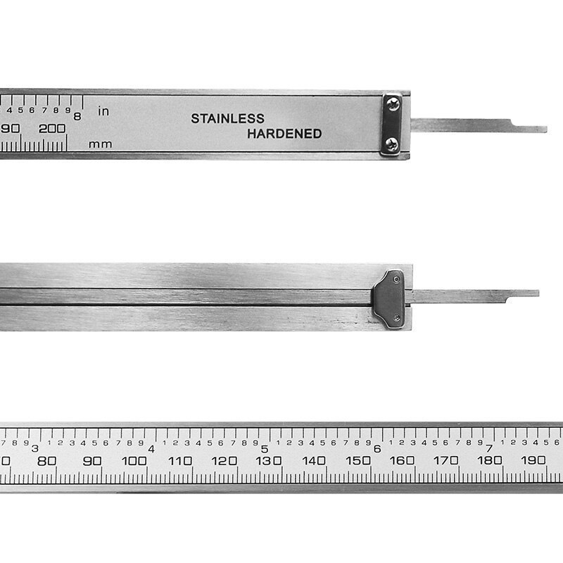 8 インチ大型液晶画面スムーズ滑空耐久性ステンレス鋼デジタルノギス 0-200 ミリメートル電子デジタルノギス ZCL873_画像4