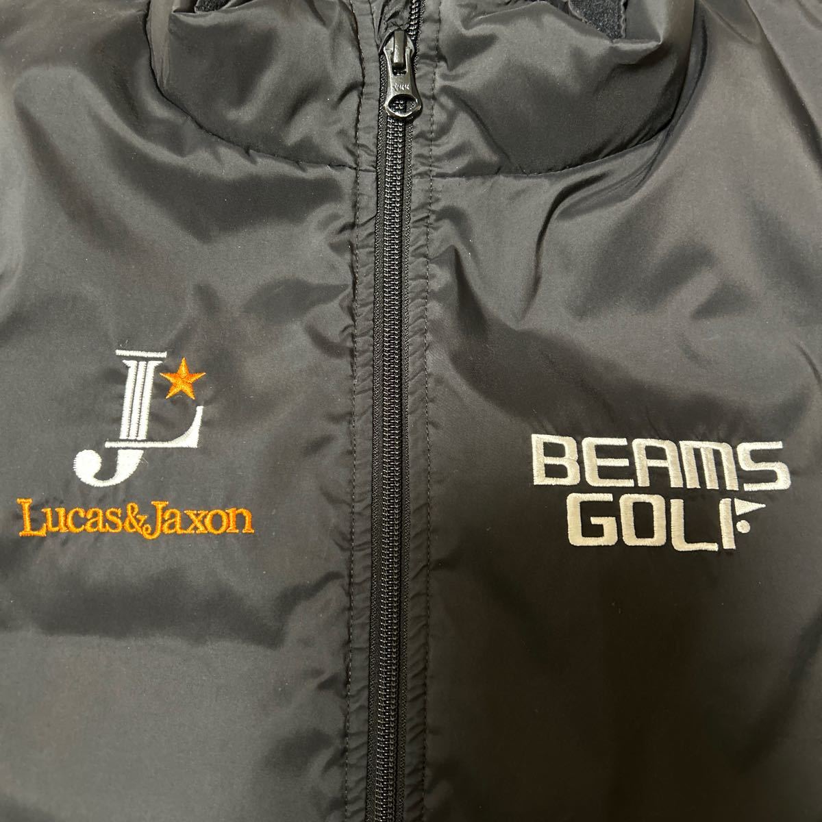 BEAMS GOLF ビームスゴルフ 2WAY中綿ジャケット ブラック　蓄熱 Lucas&Jaxon 袖着脱可 メンズ　L ブルゾン _画像2